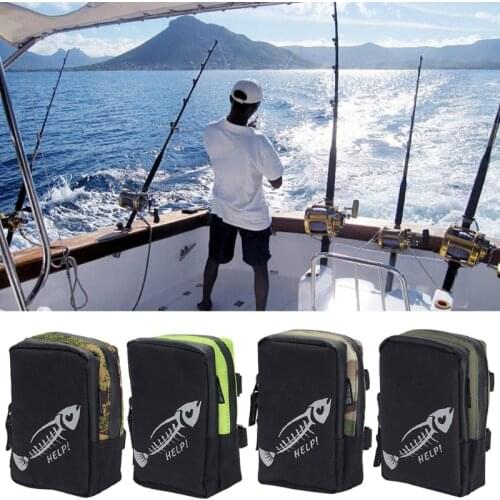 Oxford Cloth Fishing Bag with Hang Buckle Waterproof Lure Bag Fishing Tackle E56D