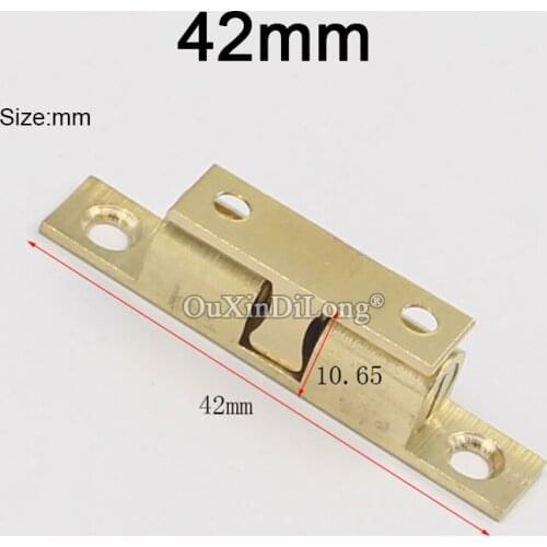 BRAND NEW 10PCS 42mm Pure Brass Cupboard Drawer Cabinet Double Ball Catch Door Latch Touch Beads
