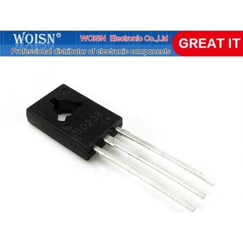 10pcs/lot BD238 TO-126 80V 2A Best quality In Stock
