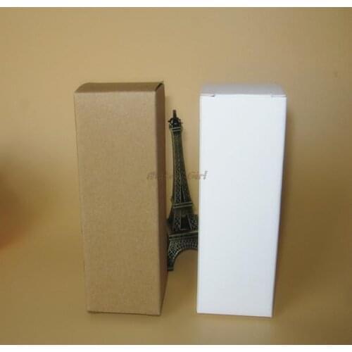 100pcs/lot-35*35*110mm kraft Paper Box DIY Lipstick Perfume white Craft Gift Box valve tubes