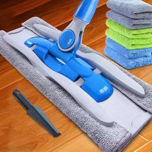 341208/Household flat mop/360 degrees can be rotated/Easy to clean/durable/ Double - row Tooth Clamp Design/Spring design