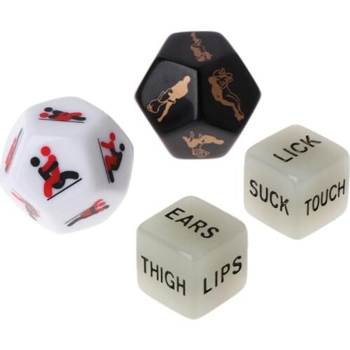 4pcs/set Sides Sex Funny Dice Game Toy Set Adult Couple Bachelor Party Gift Love B36F