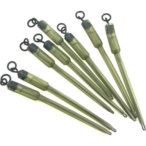 8pcs Carp Fishing Pva Bags Stems Solid Bag Stems Lead Insert End Terminal Tackle Mash Leadclips