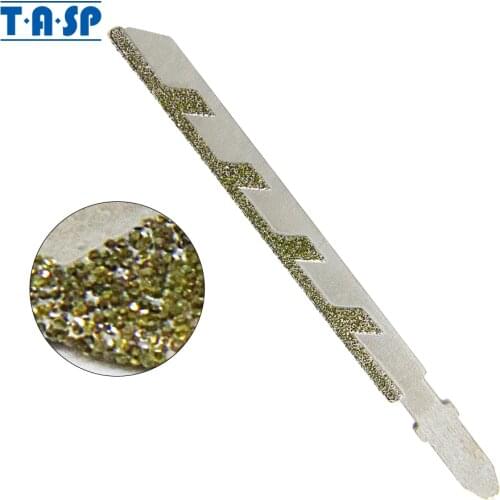 TASP 100mm 4'' Diamond Jig Saw Blades Side Edge with T-shank for Granite Cutting Masonry Tiling