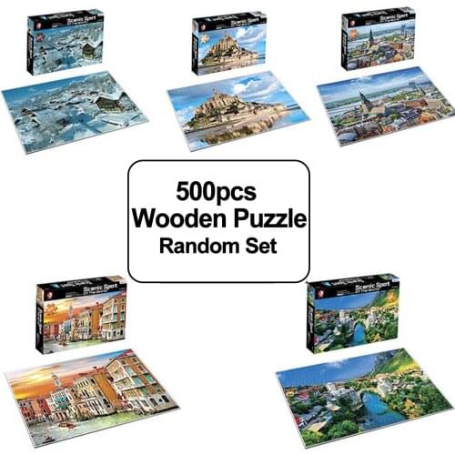 Besegad 500 Pieces Paper Jigsaw Puzzles Set Educational Toys for Kid Develops Patience Focus Relieves Stress