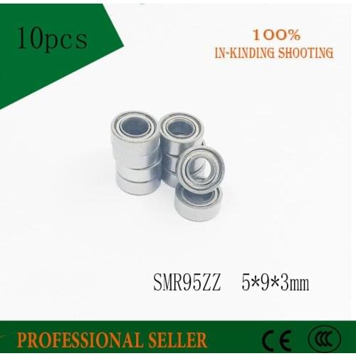 Free Shipping 10 PCS SMR95ZZ ABEC-5 P5 Bearings 5x9x3 mm 440C Stainless Steel Ball Bearings DDL-950ZZ