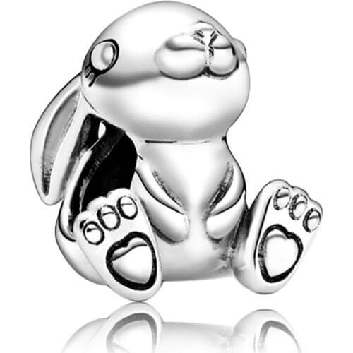 Animal Rabbit and Sheep pendant bracelet charms necklace bead fit pandora bracelet diy fashion jewelry making for women gift