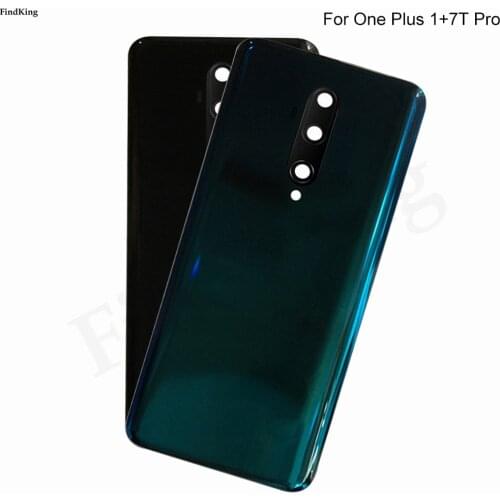 Battery Cover For Oneplus 7T Pro Back Cover Case For One Plus 7T Pro / 1+7T Pro Door Rear Glass Housing Case Camera Lens