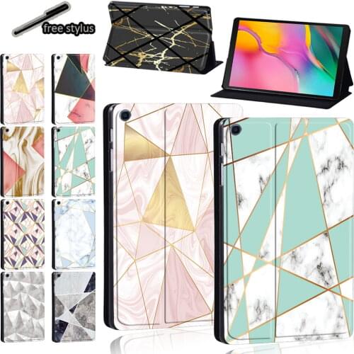 Tablet Case for Samsung Galaxy Tab S6 Lite/Tab S7/Tab S6/Tab S4/S5e(T720/725) Leather Cover Case + Stylus