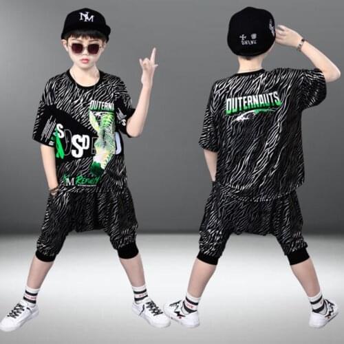 Kids Teenage Boys Clothing Sets Hip-hop Dancing Sports Tracksuits Children Clothing Outfits Teen 5 6 7 8 9 10 11 12 Years