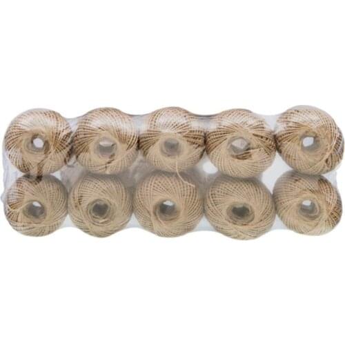 Jute Rope 100 Grams 100 Meters 10 Pcs-Kırnap Rope-Ornament Rope 1 Kg