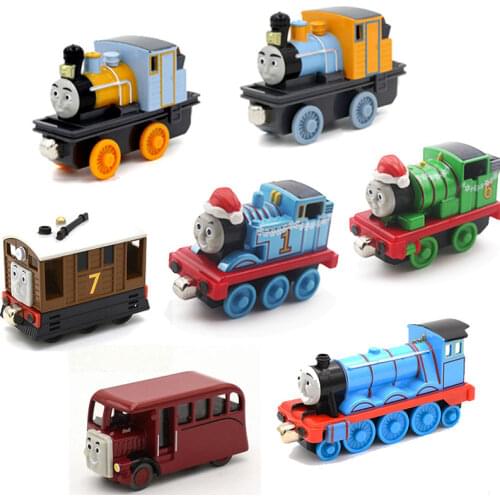 New Thomas and Friends Bash Dash Christmas Thomas Percy Train Magnetic Metal Diecast Toy Car Toys for Children 1:43