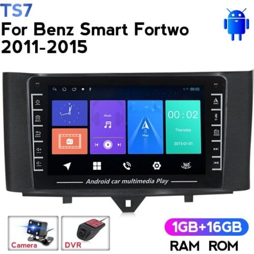 IPS Screen 1280*720 Car multimedia Player Navigation GPS radio for Mercedes Benz smart Fortwo 2011-2015 Android 2 din head unit