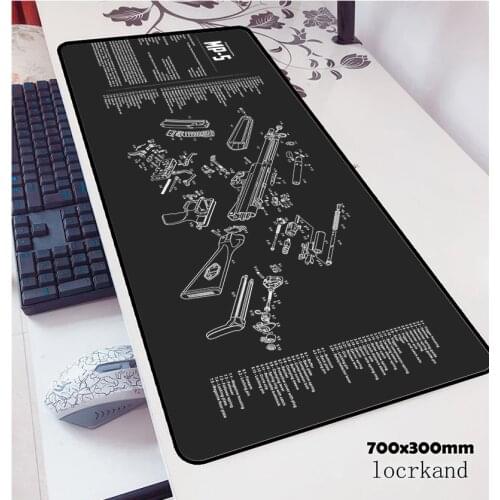Hkmp5 mouse pad 700x300x3mm cheapest pad mouse notbook computer padmouse m1garand gaming mousepad gamer to keyboard mouse mats