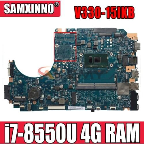 For Lenovo V330-15IKB Laptop Motherboard i7-8550U RAM 4G RAM LV315KB MB 17807-3 448.0DC04.0031 5B20Q60093 100% test intact