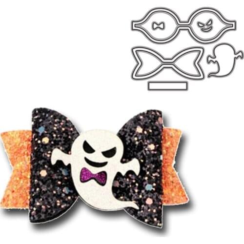 Halloween Bowknot metal cutting dies new 2021 Adorable Spooky Ghost Bow-Tie scrapbook die cuts diy Scrapbooking Photo Album
