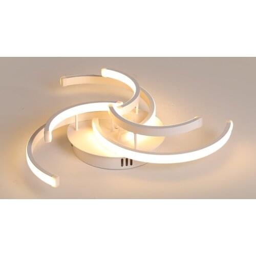 NEW Simple modern style living room semi circle flower bedroom study light LED ceiling lamp