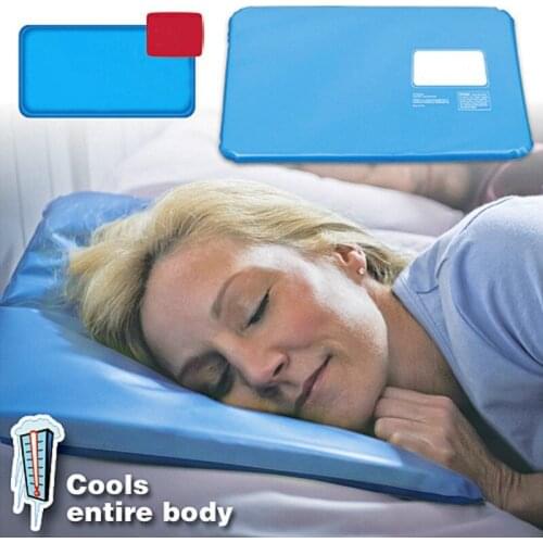Summer Cooling Ice Pillow Cooling Insert Pad Mat Sleeping Therapy Relax Muscle Therapy Ice Pillow