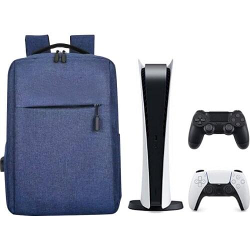 2021 Portable Storage Bag Lightweight Travel Carrying Bag Protective Case for PS4 PS5 Game Console Controller Gamepad Backpack