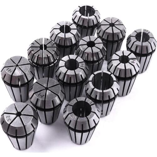 Professional 13PCS 1mm~13mm ER20 Mini Spring Collet High Quality Dremel Collet Drill Chucks
