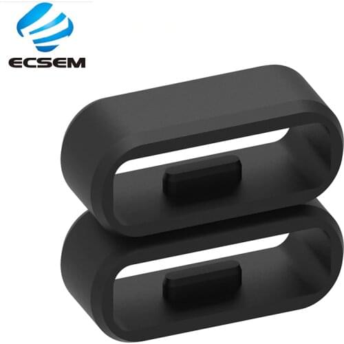 Watch band keeper for Garmin vivosmart HR strap safety buckle for vivoactive 4S/vivomove 3S silicone Rubber holder Replacement