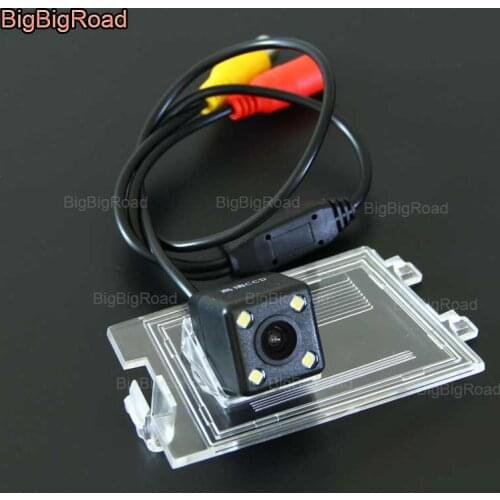 BigBigRoad Car Rear View Backup Parking Camera With Adapter For Jeep Patriot Compass 2011 2012 2013 2014 2015 2016 2017