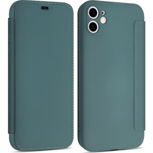 Camera Lens Protection Shockproof Soft Flip Liquid Silicone Phone Case For iPhone 12 11 Pro Max Mini X XS XR 8 Cover bags Fundas