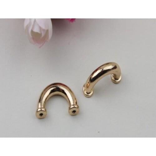 10 PCS/lot) diy hardware plating processing leather handbags decorative accessories repair semicircle arch bridge