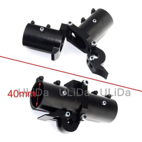 Aluminum 25/30/35/40mm Pipe Carbon Tube Joint Union Folding Arm Clamp Connector for Agriculture Multi-axis UAV Plant Protection