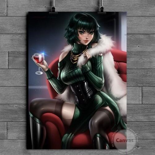 Anime Fubuki ONE PUNCH-MAN Poster Pictures Home Manga Decoration Paintings Canvas HD Prints Wall Art Modular Living Room