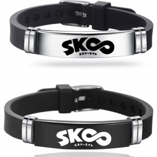 Anime SK8 The Infinity Cosplay Bracelet Miya Reki Snow Black and White Classic Fashion Neat Jewelry Fans Gift Toy Wholesale