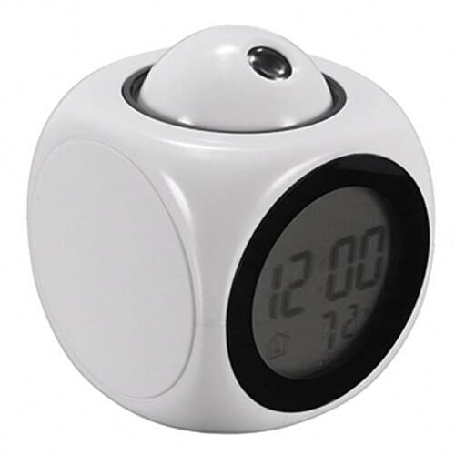Alarm Clocks Multifuntion Alarm LCD Digital LED Projector Snooze Alarm Clock Weather Station Calendar Projector