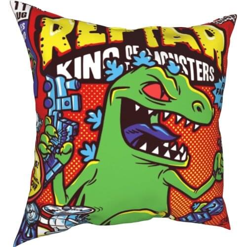 Pickles Comics Dinosaur Cartoon Pillowcase Printed Polyester Cushion Cover Decorative Pillow Case Cover Home Zipper 40*40cm