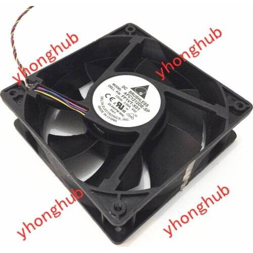 Detla Electronics AFC1212DE-SP FF1VT-X01 DC 12V 3.00A 120x120x38mm Server Cooling Fan