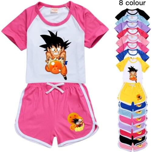 2021 Summer Animation Cartoon 3D Print Set Toddler Girls 2 Suit Top + Shorts Sportsuit Baby Kid Suit Boy Clothing T-Shirt