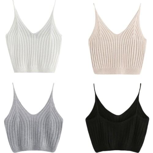 Womens Summer Basic Sexy Strappy Sleeveless Racerback Crop Top Women Cami Top vests Womens underwear Girl underwear girl vests