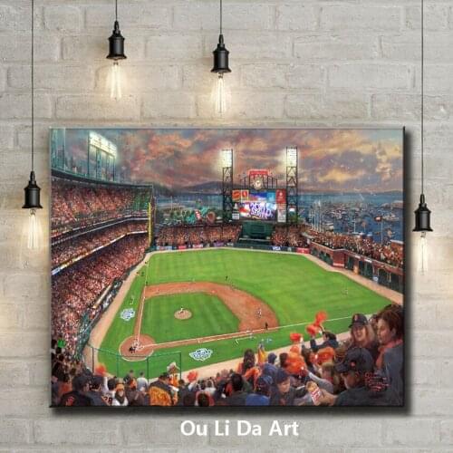 Impression figures football game scenery canvas printings oil painting printed on canvas home wall art decoration picture