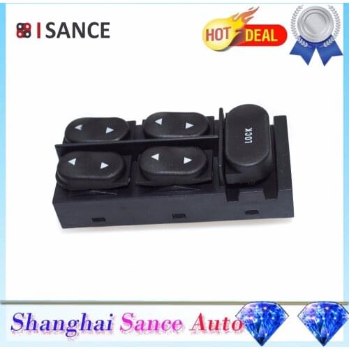 ISANCE Master Electric Left Power Window Switch F4ZZ14529B F4ZZ-14529-B For Ford Mustang Convertible Escort Mercury Tracer 94-04