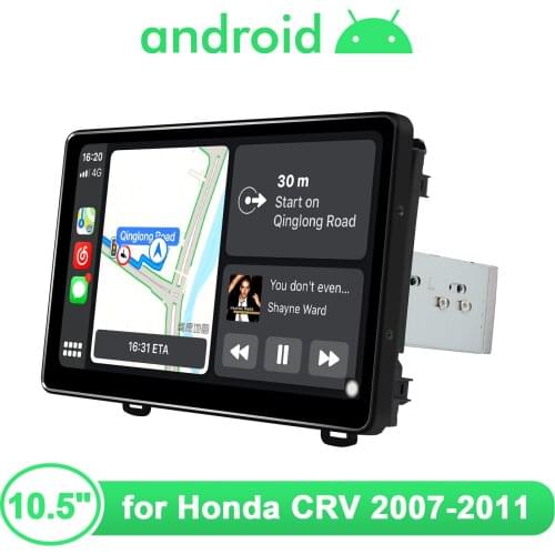 JOYING 10.5 Inch 1280*720 IPS Car Stereo Radio Bluetooth/Carplay/GPS Naviagtion Android 10.0 Head Unit For Honda CRV 2007-2011