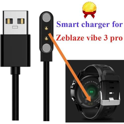 Charger Cable for Zeblaze VIBE 3 Pro Smart Watch Backup 2pin Magnetic USB Power Charging cables smart accessory new good quality
