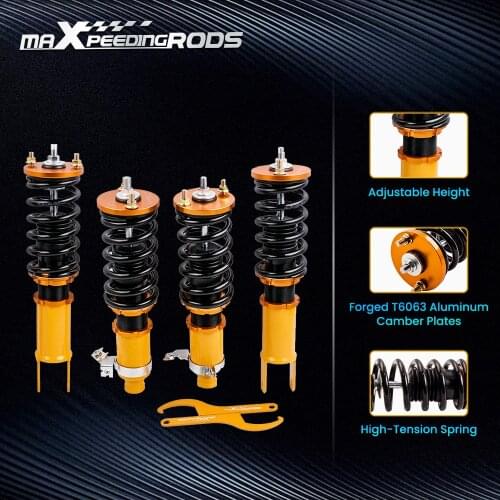 4pc Coilovers for Honda Civic 1988-2000 EG EJ EH VX 91-95 Integra DC DB DB9 EK3 Shock Suspension strut coil spring