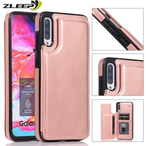 Leather Case For Samsung Galaxy A21S A51 A71 S20 FE Ultra S10 E S9 S8 Note 8 9 10 20 Plus A11 A81 A10 A20 E A40 A50 A70 Cover