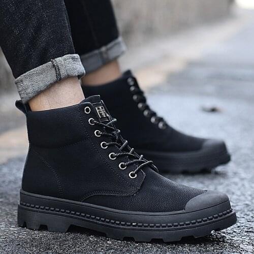 Casual Sports Shoes Shoe Casual Man Shoes Men Leather Leisure Black Hot Sneakers Fashion Mens Loafers For Mens Boots