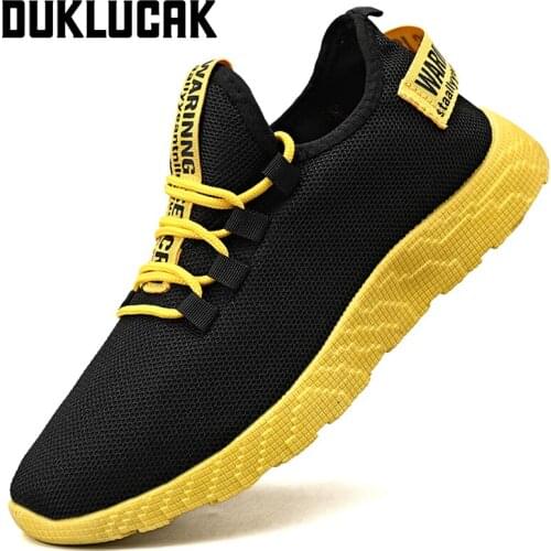 Men Shoes Sneakers 2021 Breathable Mesh Casual Sports Shoes Lightweight Black Lace Up Men Running Vulcanized Shoes Trainer