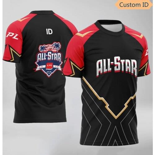 LOL FPX E-Sports Player Jersey Uniform 2019 All Star IG Jersey Customized Name Fans Game Tshirt Men Women Custom ID Tee Shirt