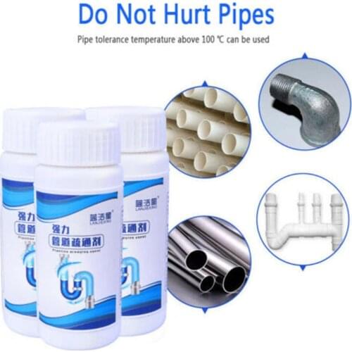 Powerful Pipe Drain Dredging Agent Powerful Sink Drain Cleaning Sewer Tools For Kitchen Toilet Clogging Brush Cleaner Close Y0V7