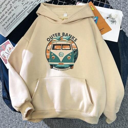Outer Banks Hoodie Men Oversized Loose Casual Outerbanks Hoodies Male Harajuku Fleece Sweatshirt Hoody Pullovers Hooded Tops