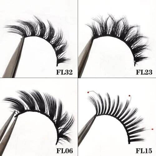 HBZGTLAD New 3D Mink Lashes Natural False Eyelashes Dramatic Volume Fake Lashes Makeup Eyelash Extension Silk Eyelashes