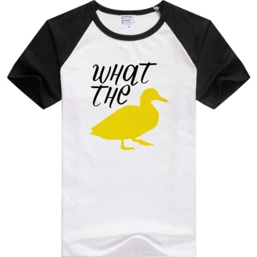What the duck short sleeve casual Men Women T-shirt Comfortable Tshirt Cool Print Tops Fashion Tees GA1287
