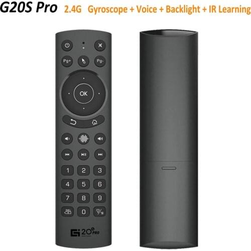 G20S Pro Smart Air Mouse Remote control Gyroscope backlight ir learning voice goolge assistant for android smart tv box etc